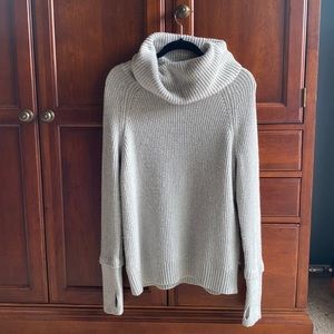 Sharon Cowl Neck Waffle Stitch Sweater
